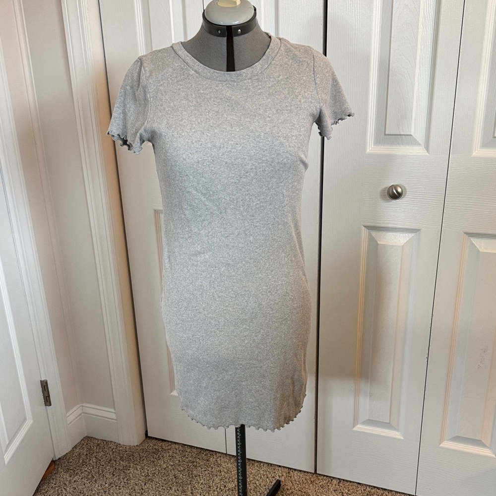 Abound Heather Gray Knit T-Shirt Dress